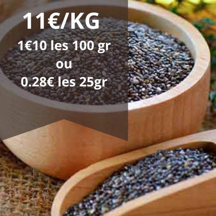 graine de chia 11€le kilo